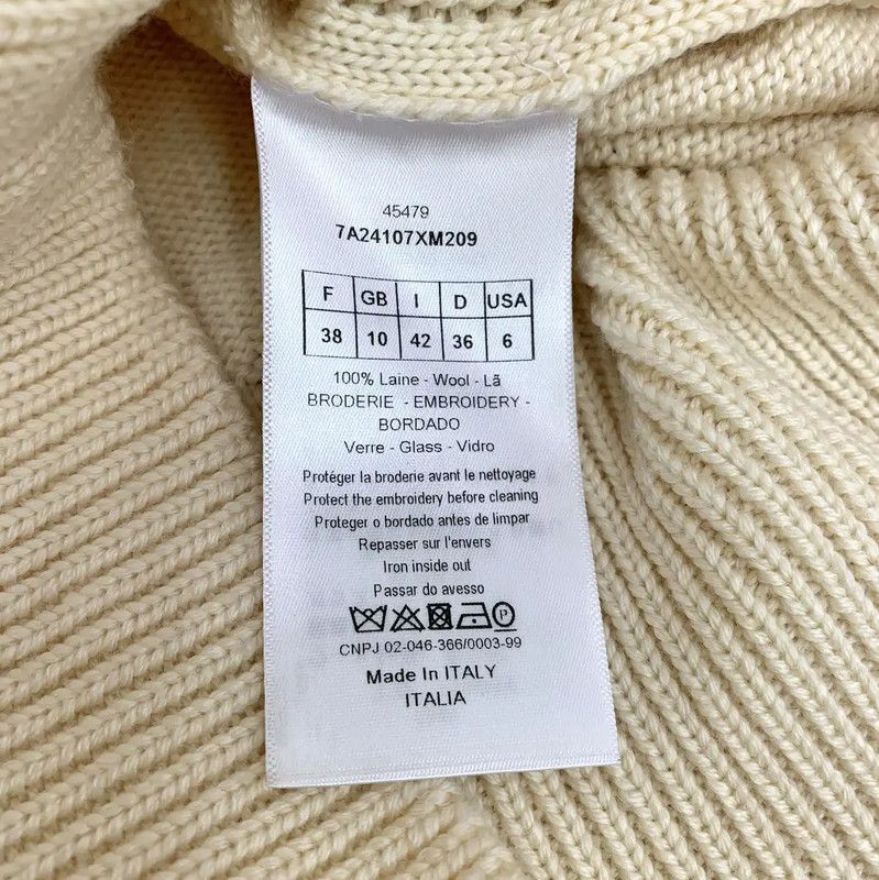 Dior Dior Beige Wool Cardigan for Women 0089 Size S / US 4 / IT 40 - 6 Thumbnail