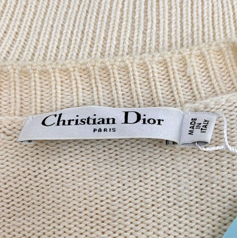 Dior Dior Beige Wool Cardigan for Women 0089 Size S / US 4 / IT 40 - 5 Thumbnail