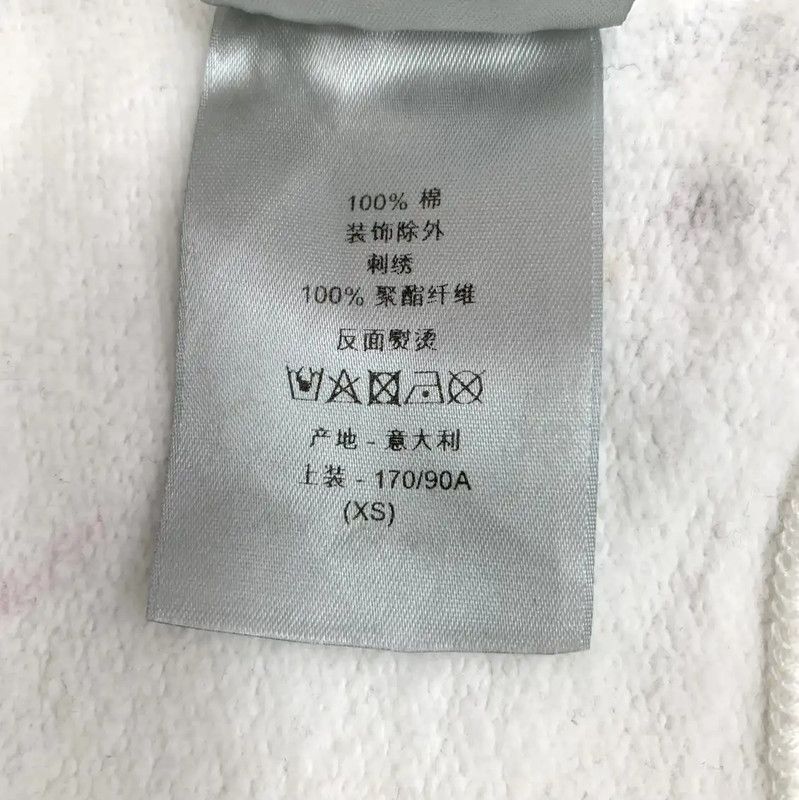 Dior Dior White Cotton Women's Hoodie with Splatter Design 0089 Size XS / US 0-2 / IT 36-38 - 8 Thumbnail