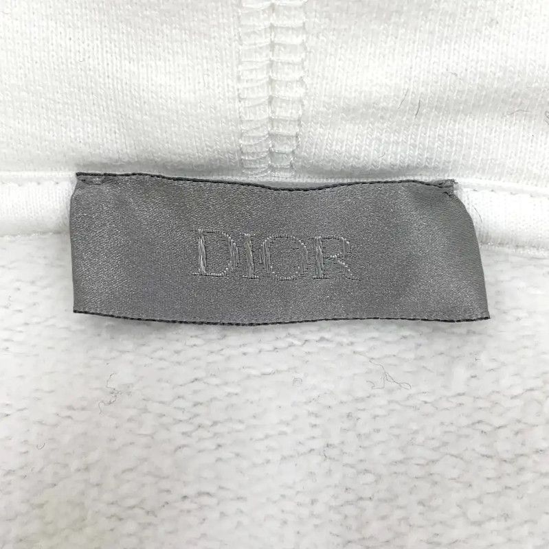 Dior Dior White Cotton Women's Hoodie with Splatter Design 0089 Size XS / US 0-2 / IT 36-38 - 5 Thumbnail