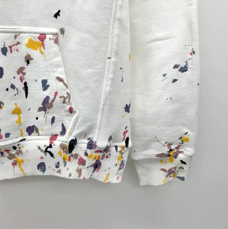 Dior Dior White Cotton Women's Hoodie with Splatter Design 0089 Size XS / US 0-2 / IT 36-38 - 4 Thumbnail