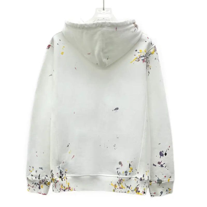 Dior Dior White Cotton Women's Hoodie with Splatter Design 0089 Size XS / US 0-2 / IT 36-38 - 2 Thumbnail
