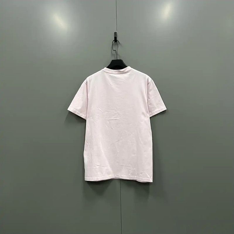 Dior Dior Pink Cotton Short Sleeve T-Shirt 0089 Size M / US 6-8 / IT 42-44 - 3 Thumbnail