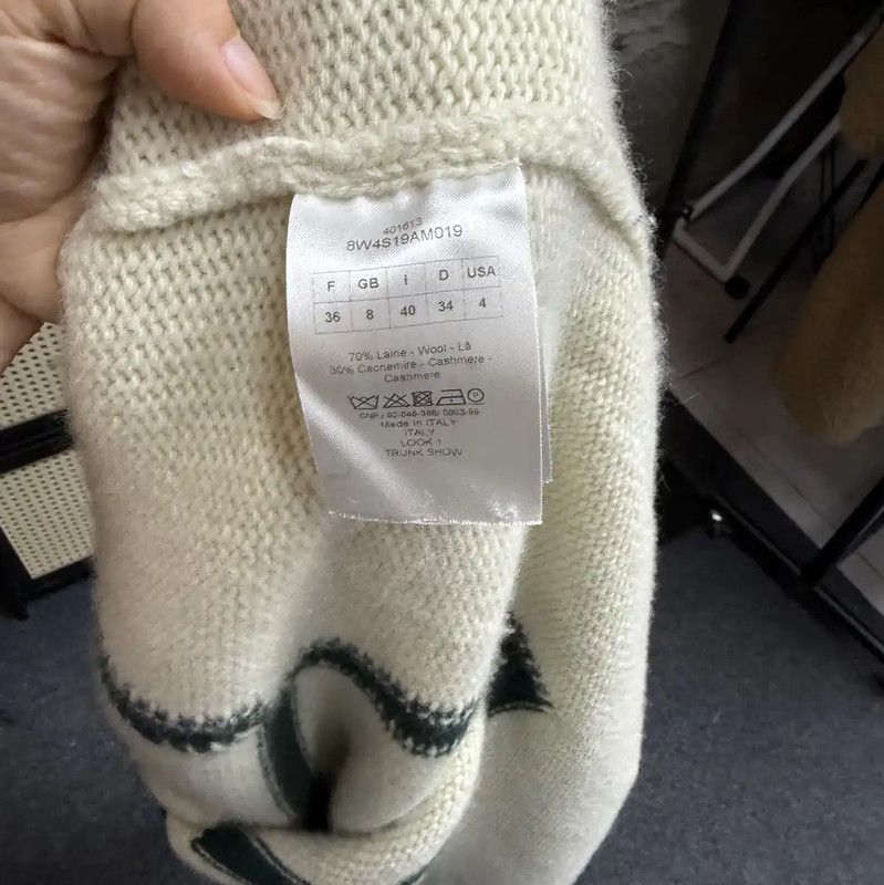 Dior Dior Green Wool Pullover Sweater for Women 0089 Size L / US 10 / IT 46 - 4 Thumbnail