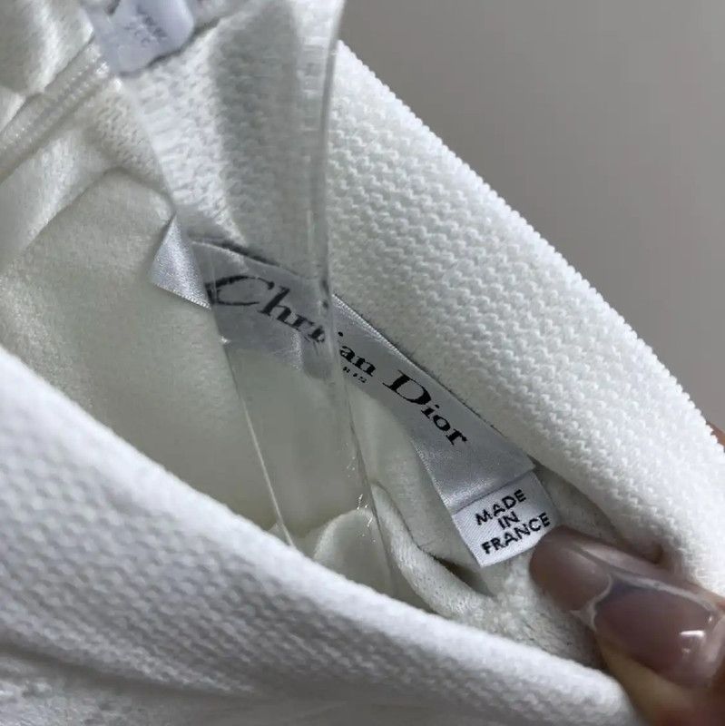 Dior Dior White Sleeveless Dress for Women 0089 Size M / US 6-8 / IT 42-44 - 4 Thumbnail