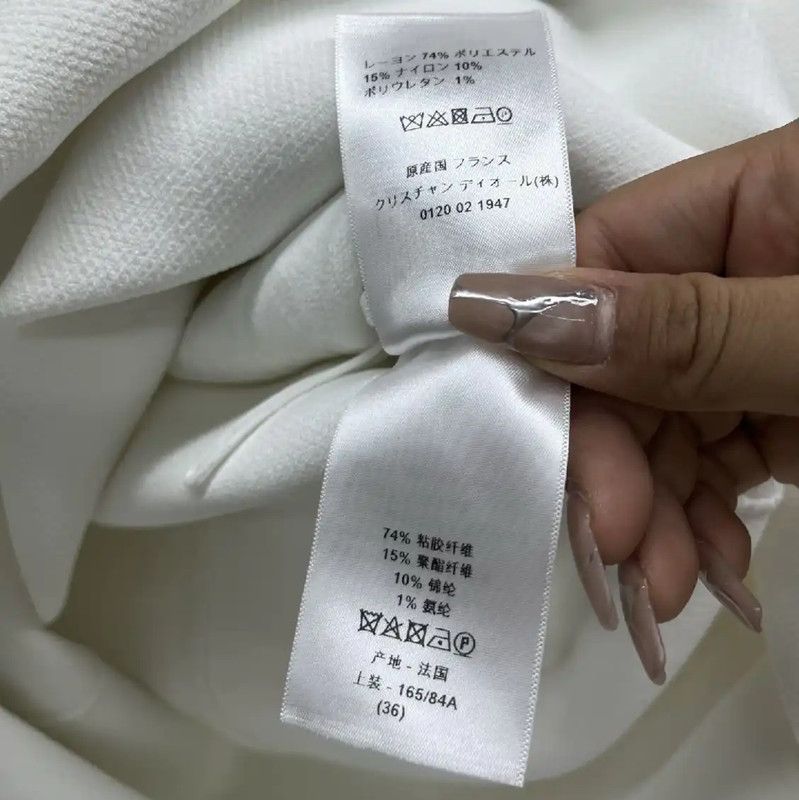 Dior Dior White Sleeveless Dress for Women 0089 Size M / US 6-8 / IT 42-44 - 6 Thumbnail