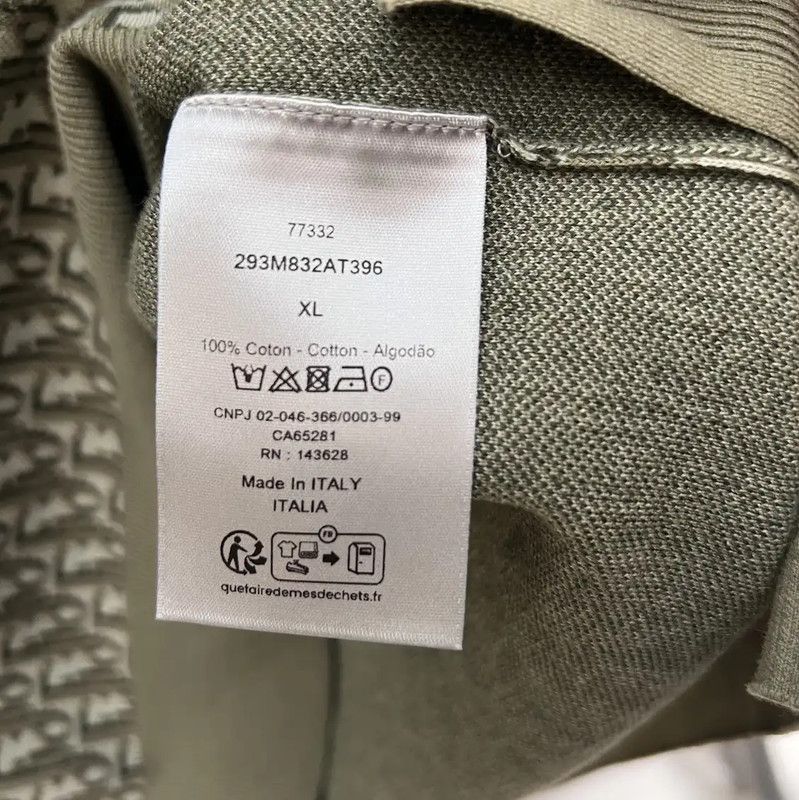 Dior Dior Green Cotton T-Shirt XL Size for Women 0089 Size XL / US 12-14 / IT 48-50 - 8 Thumbnail