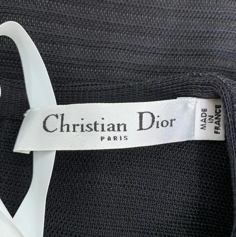 Dior Dior Black Silk Blend Women's Dress 0089 Size S / US 4 / IT 40 - 6 Thumbnail