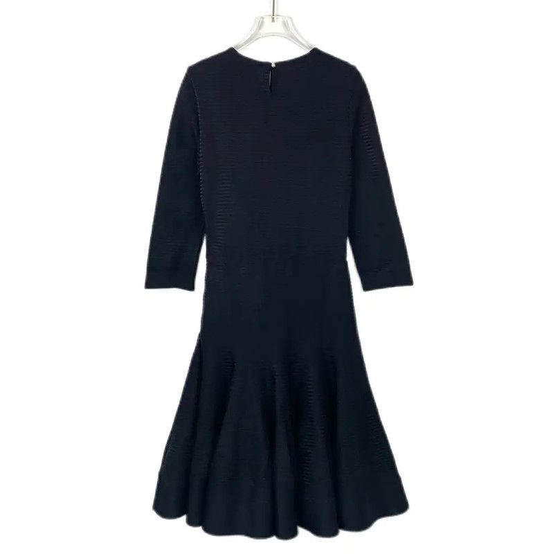 Dior Dior Black Silk Blend Women's Dress 0089 Size S / US 4 / IT 40 - 2 Thumbnail