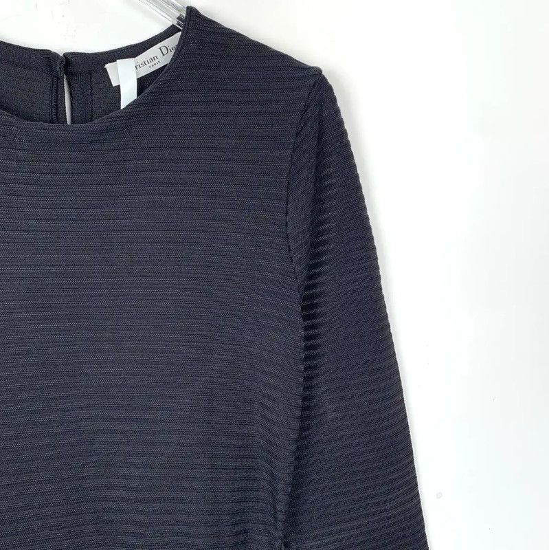Dior Dior Black Silk Blend Women's Dress 0089 Size S / US 4 / IT 40 - 3 Thumbnail