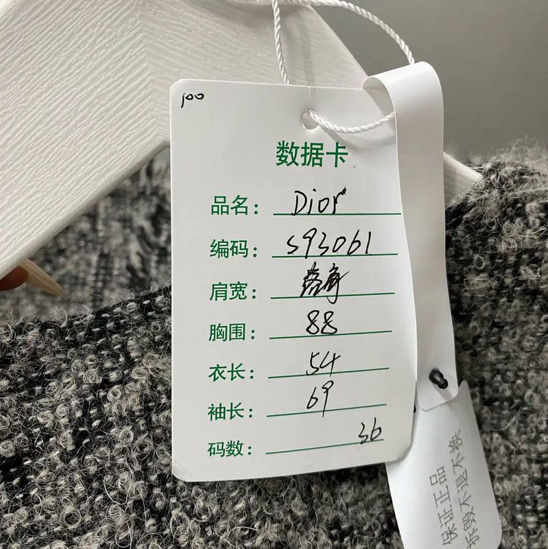 Dior Dior Gray Women's Jacket for Spring and Autumn 0089 Size ONE SIZE - 7 Thumbnail