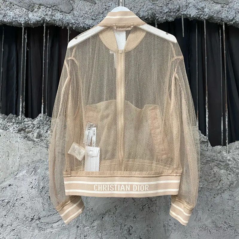 Dior Dior Spring Autumn Sheer Pink Jacket 0089 Size ONE SIZE - 2 Thumbnail