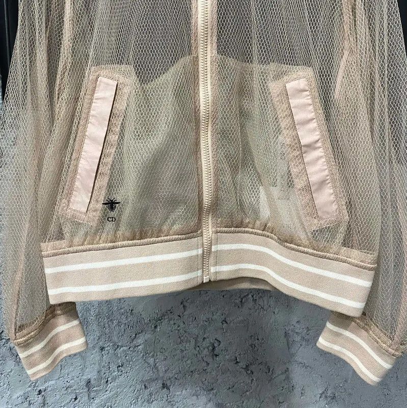 Dior Dior Spring Autumn Sheer Pink Jacket 0089 Size ONE SIZE - 4 Thumbnail