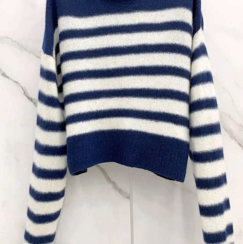 Dior Dior Blue Striped Cashmere Sweater for Women 0089 Size S / US 4 / IT 40 - 5 Thumbnail
