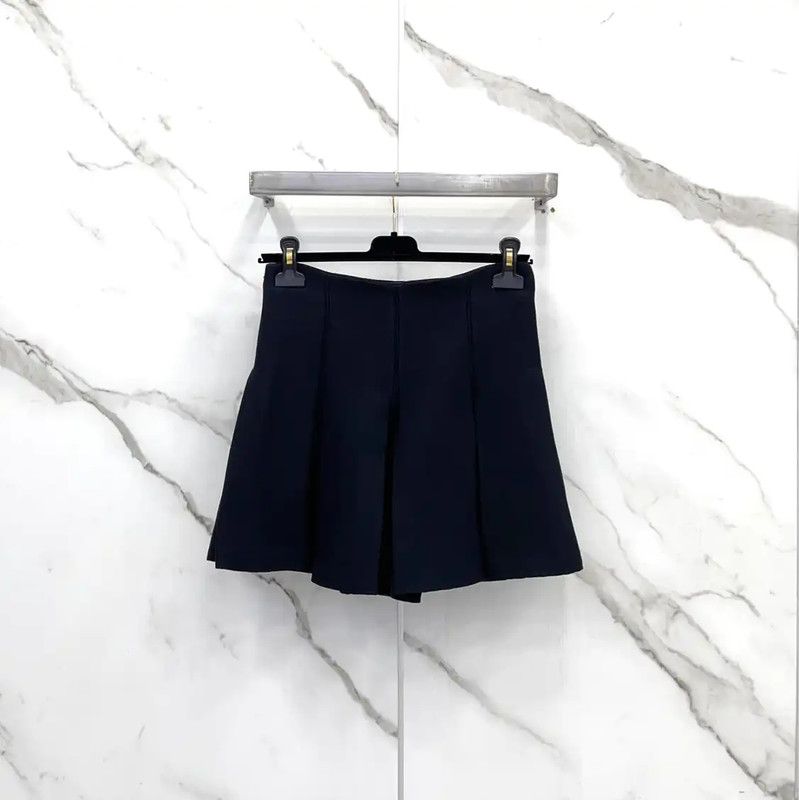 Dior Dior Black Silk Blend Women's Shorts 0089 Size 23" - 2 Thumbnail