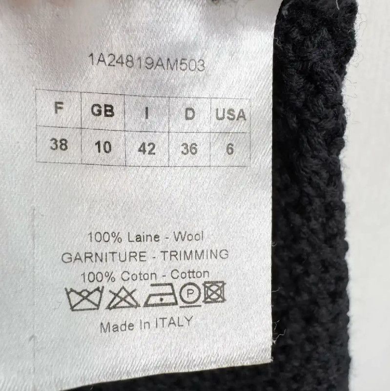 Dior Dior Black Long Sleeve Cardigan for Women 0089 Size S / US 4 / IT 40 - 4 Thumbnail