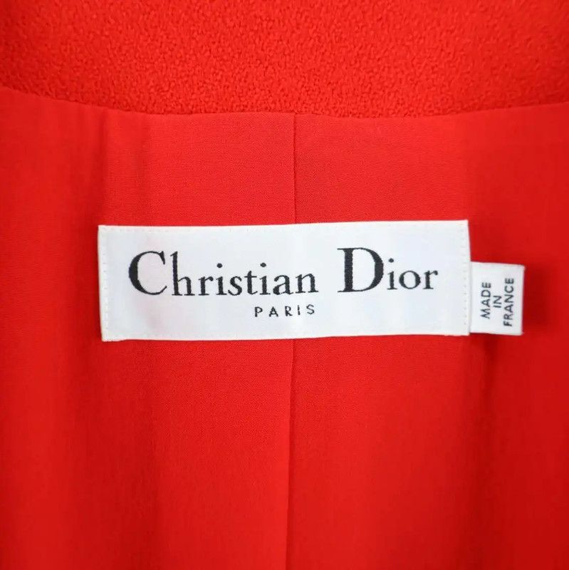 Dior Dior Summer Red Mid-Length Coat 0089 Size XXS / US 00 / IT 34 - 6 Thumbnail
