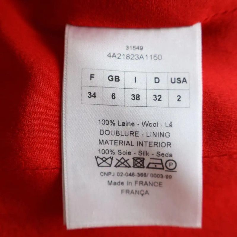 Dior Dior Summer Red Mid-Length Coat 0089 Size XXS / US 00 / IT 34 - 7 Thumbnail