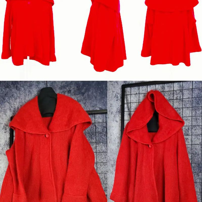 Dior Dior Red Wool Blend Long Sleeve Pullover 0089 Size M / US 6-8 / IT 42-44 - 2 Thumbnail