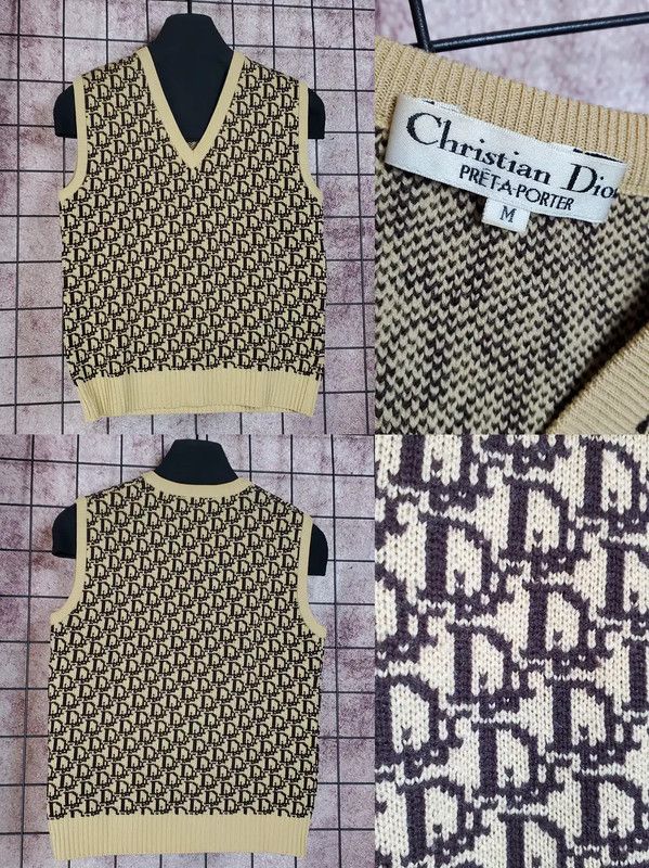 Dior Dior Mid Autumn Coffee Wool Sleeveless Sweater 0089 Size M / US 6-8 / IT 42-44 - 2 Thumbnail