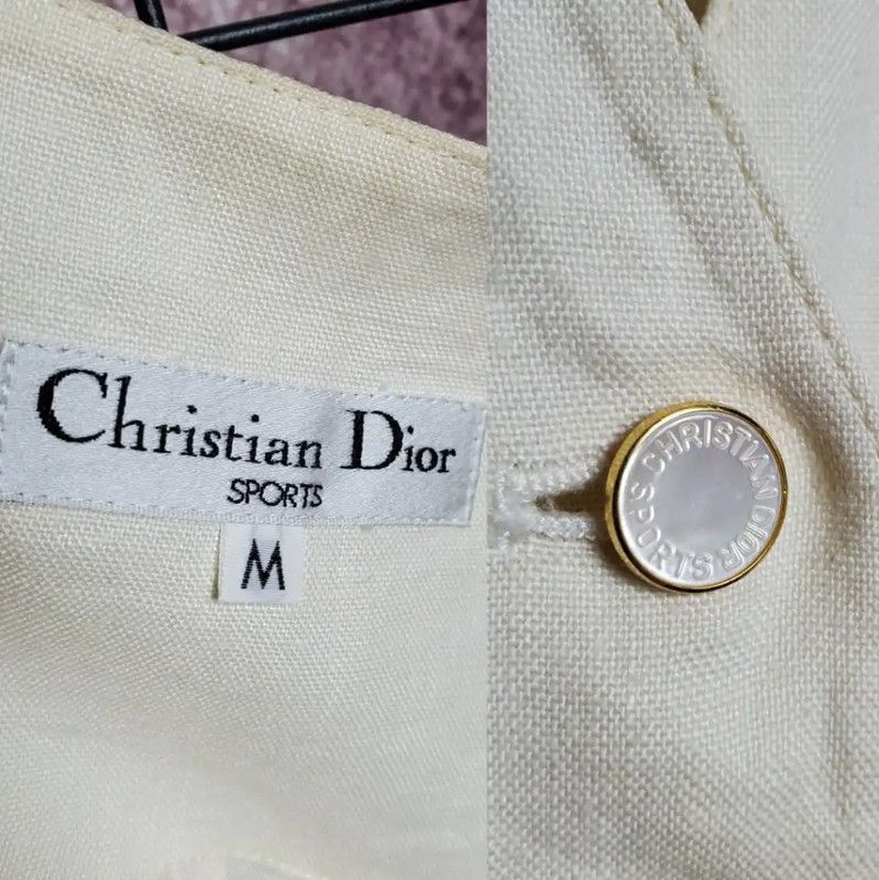 Dior Dior Beige Summer Logo Sleeveless Cardigan 0089 Size M / US 6-8 / IT 42-44 - 8 Thumbnail