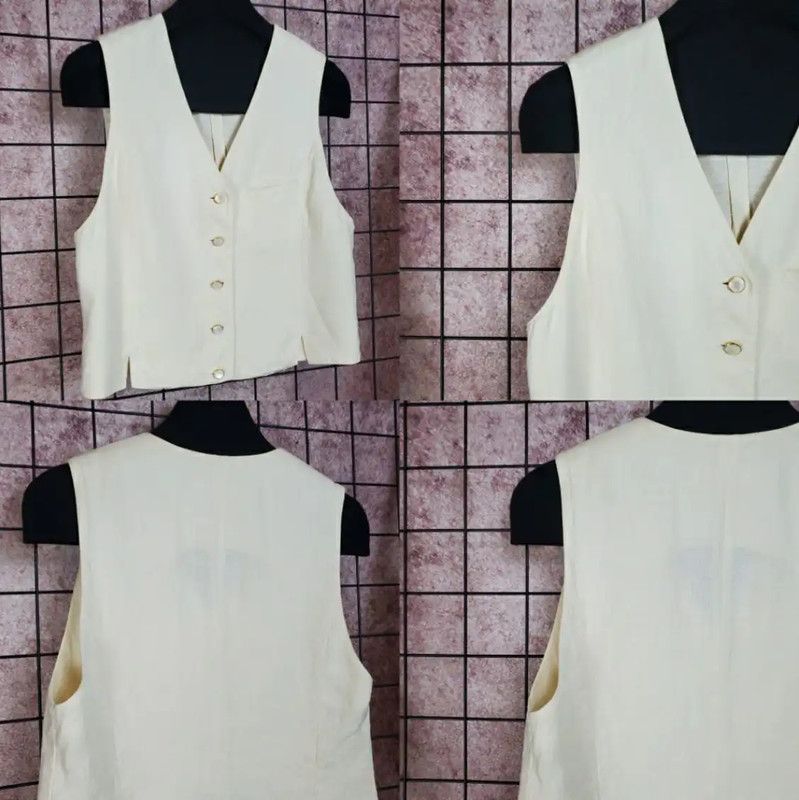 Dior Dior Beige Summer Logo Sleeveless Cardigan 0089 Size M / US 6-8 / IT 42-44 - 3 Thumbnail
