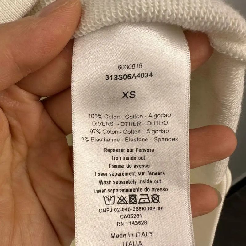 Dior Dior White Cotton Women's Hoodie with Print 0089 Size XS / US 0-2 / IT 36-38 - 4 Thumbnail