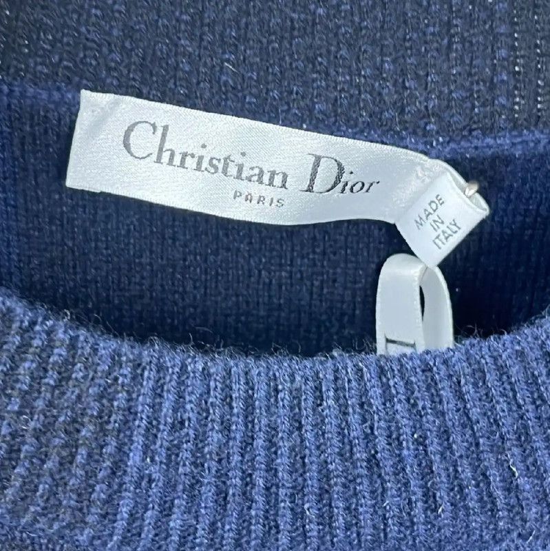 Dior Dior Blue Cashmere Sweater for Women 0089 Size L / US 10 / IT 46 - 4 Thumbnail