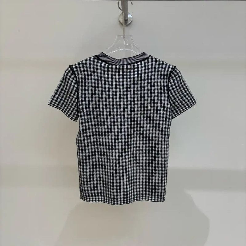 Dior Dior Black Cashmere Short Sleeve Sweater 0089 Size XS / US 0-2 / IT 36-38 - 2 Thumbnail