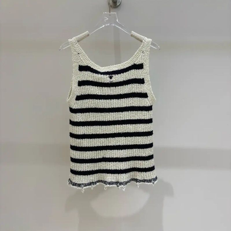 Dior Dior Striped Cotton Women's Pullover Top 0089 Size M / US 6-8 / IT 42-44 - 2 Thumbnail