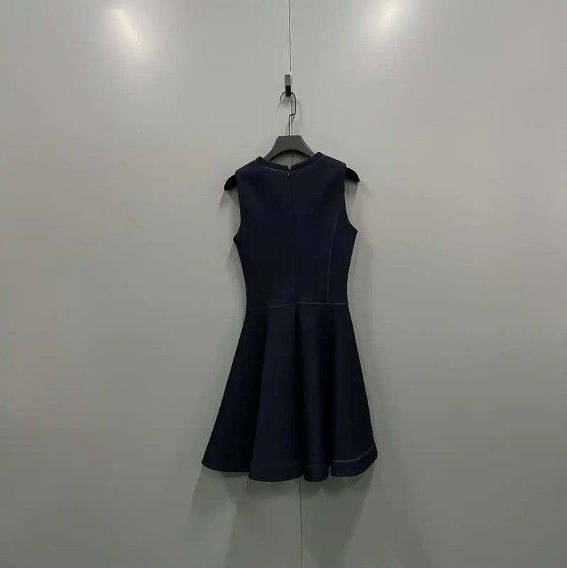 Dior Dior Sleeveless Black Cotton Midi Dress 0089 Size ONE SIZE - 2 Thumbnail