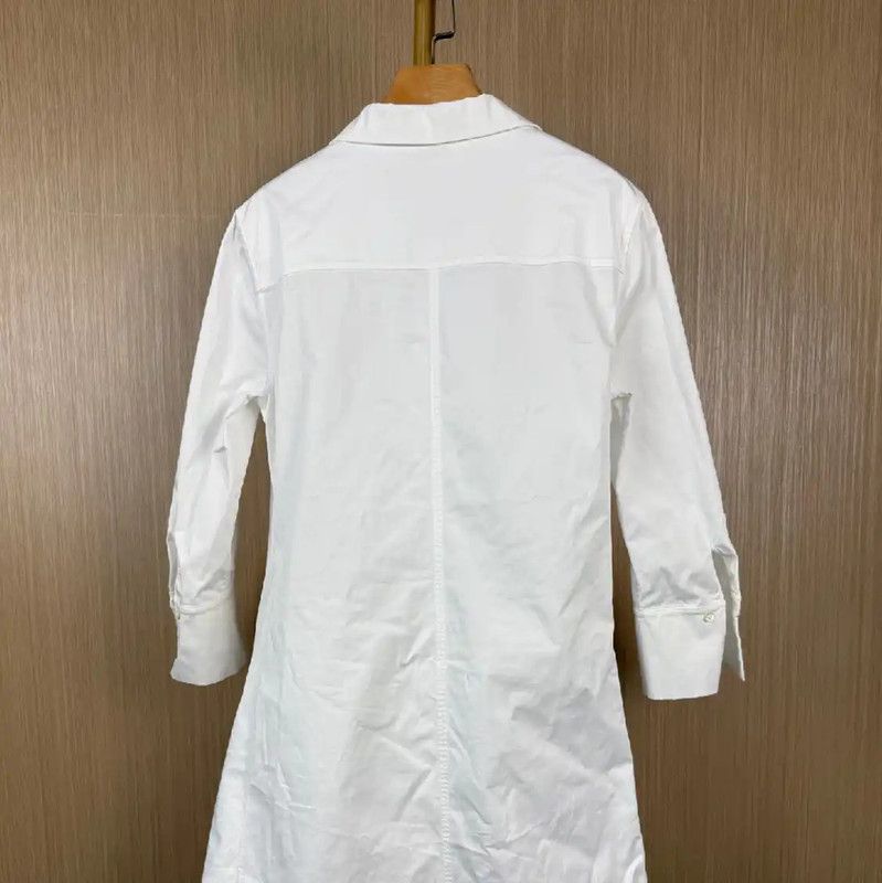 Dior Dior White Cotton Long Sleeve Shirt 0089 Size L / US 10 / IT 46 - 2 Thumbnail