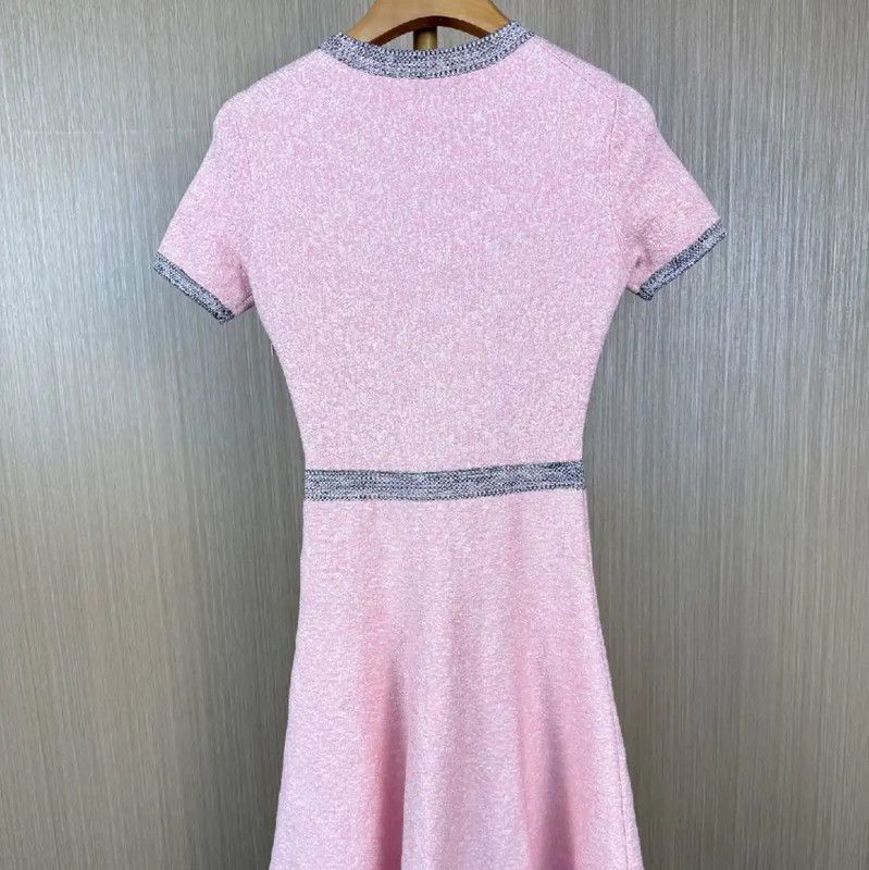 Dior Dior Pink Silk Dress for Women 0089 Size M / US 6-8 / IT 42-44 - 2 Thumbnail