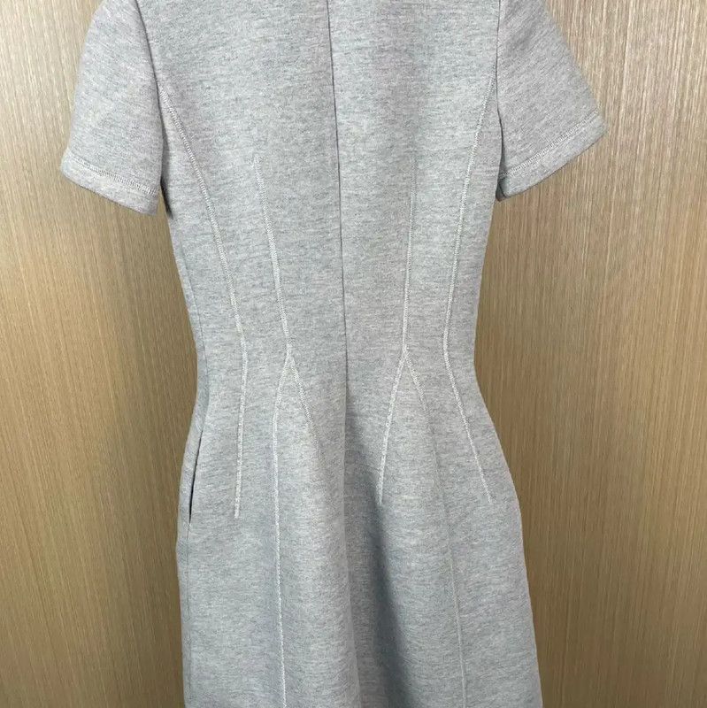 Dior Dior Gray Wool Short Sleeve Dress 0089 Size M / US 6-8 / IT 42-44 - 2 Thumbnail