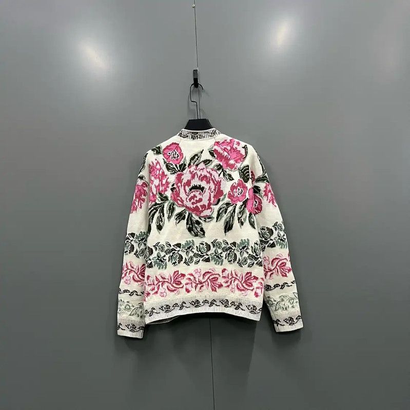 Dior Dior Multicolor Wool Long Sleeve Sweater 0089 Size M / US 6-8 / IT 42-44 - 3 Thumbnail