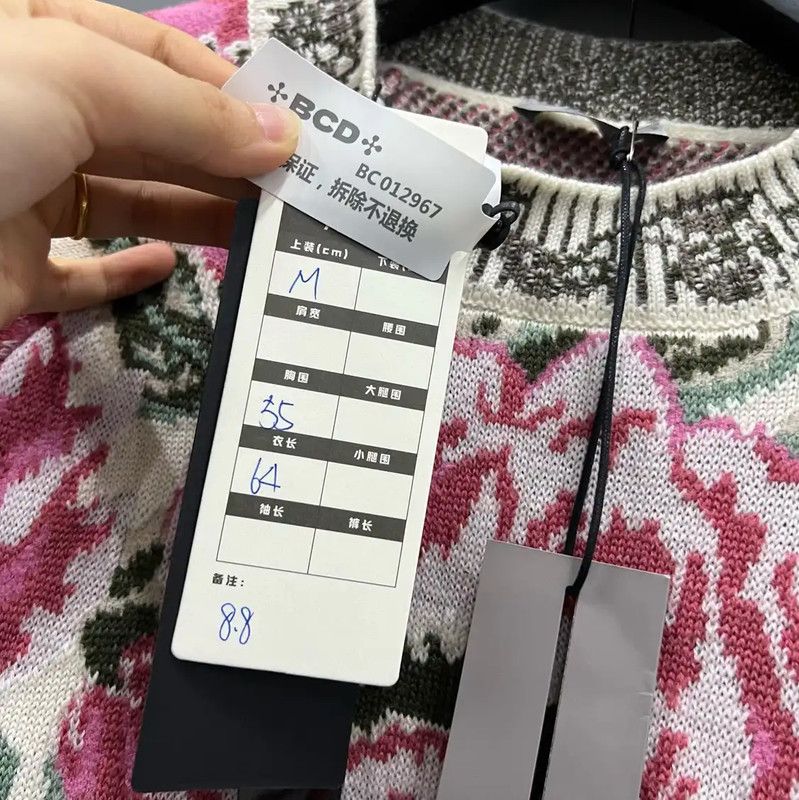 Dior Dior Multicolor Wool Long Sleeve Sweater 0089 Size M / US 6-8 / IT 42-44 - 5 Thumbnail