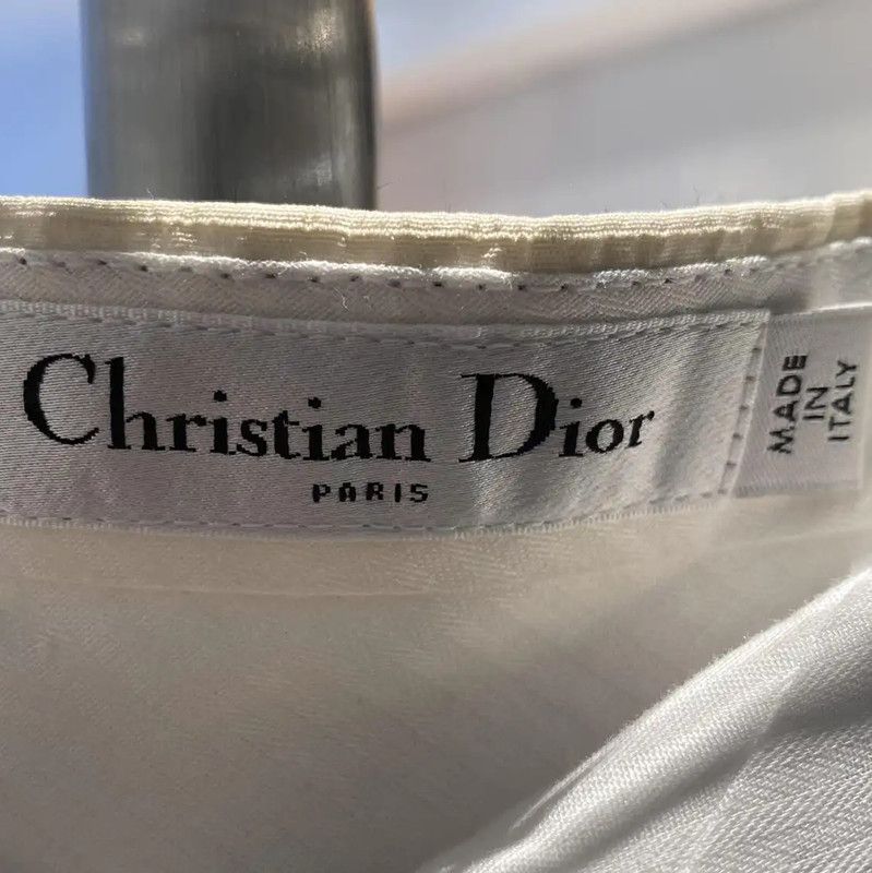 Dior Dior Summer Gray Striped Cotton Relaxed Pants 0089 Size 28" / US 6 / IT 42 - 5 Thumbnail