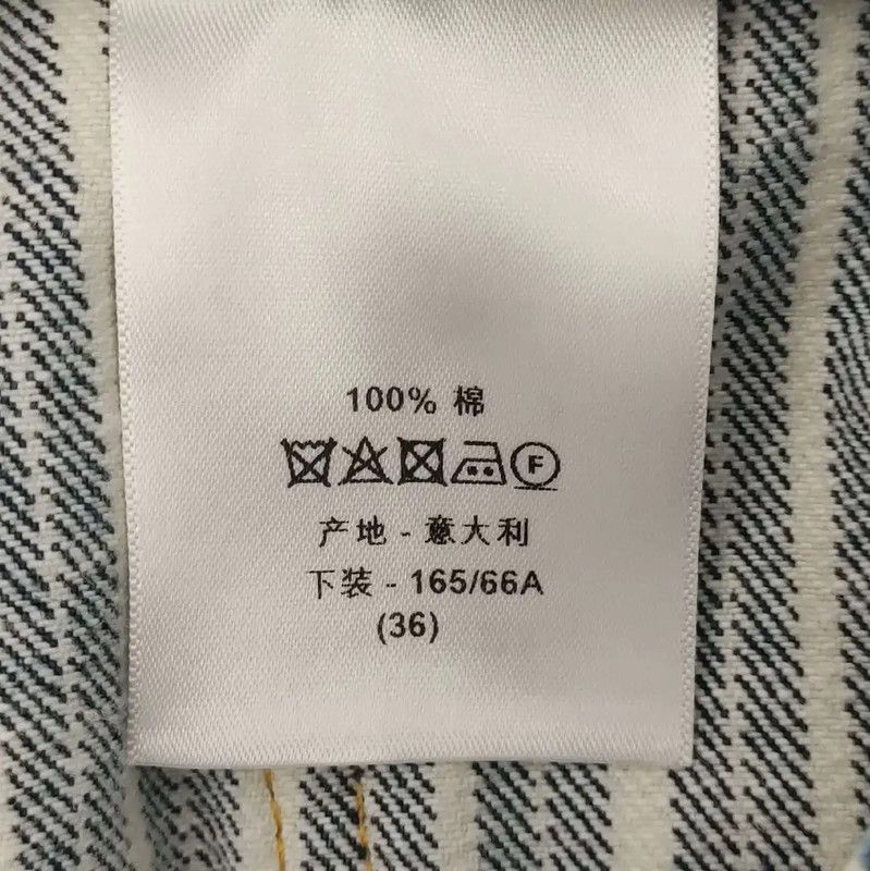 Dior Dior Women's Blue Cotton Striped Skirt 0089 Size 23" - 6 Thumbnail