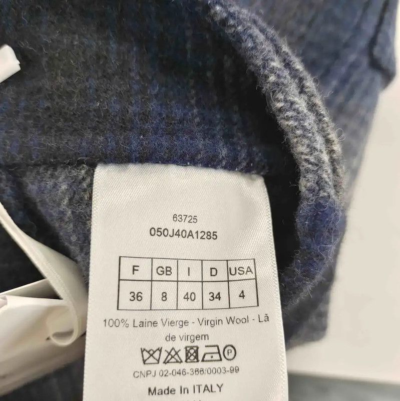Dior Dior Colorblock Wool Mini Skirt 0089 Size 22" - 4 Thumbnail