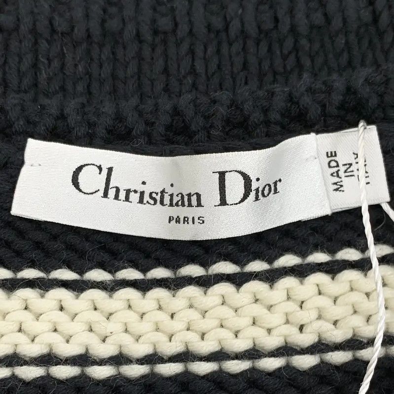 Dior Dior Black Striped Wool Sleeveless Sweater 0089 Size XS / US 0-2 / IT 36-38 - 5 Thumbnail