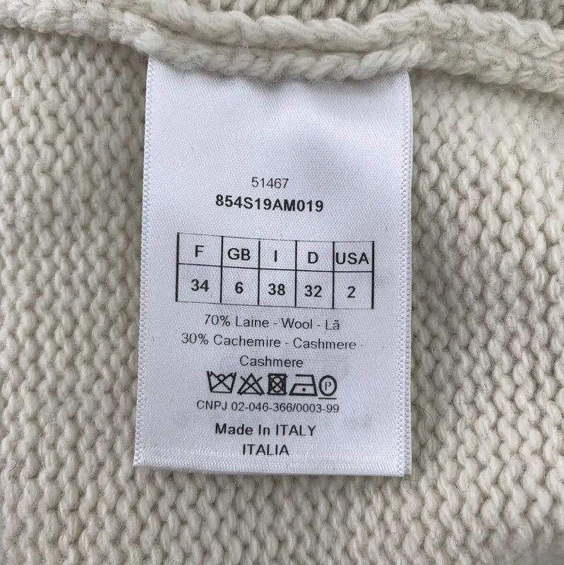 Dior Dior Colorblock Wool Sweater for Women 0089 Size XXS / US 00 / IT 34 - 6 Thumbnail
