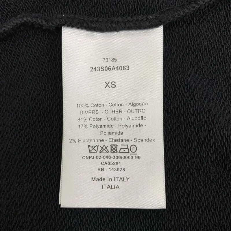 Dior Dior Black Cotton Women's Hoodie 0089 Size XS / US 0-2 / IT 36-38 - 7 Thumbnail