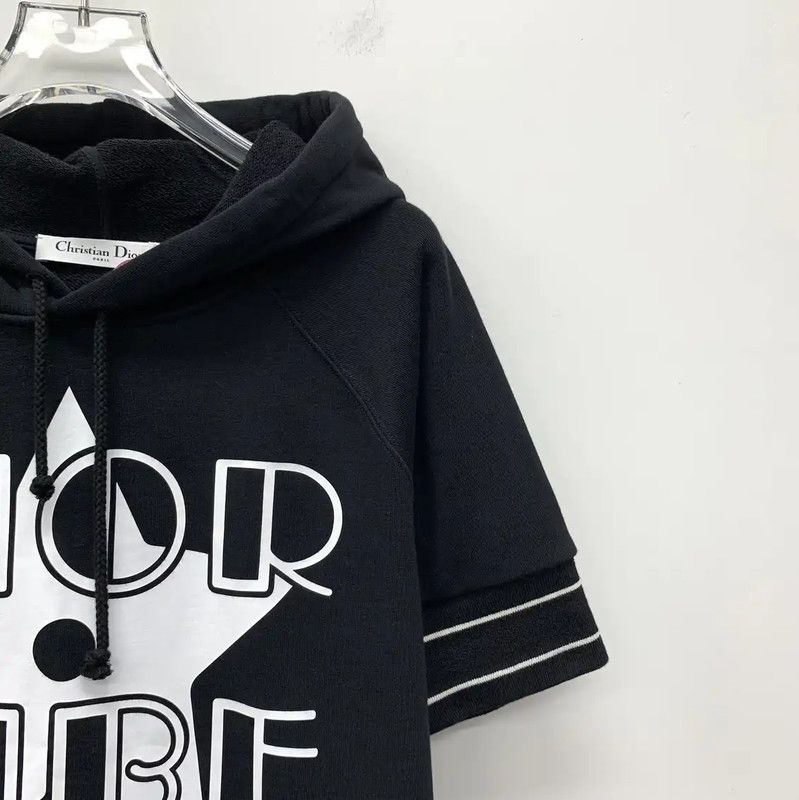 Dior Dior Black Cotton Women's Hoodie 0089 Size XS / US 0-2 / IT 36-38 - 3 Thumbnail