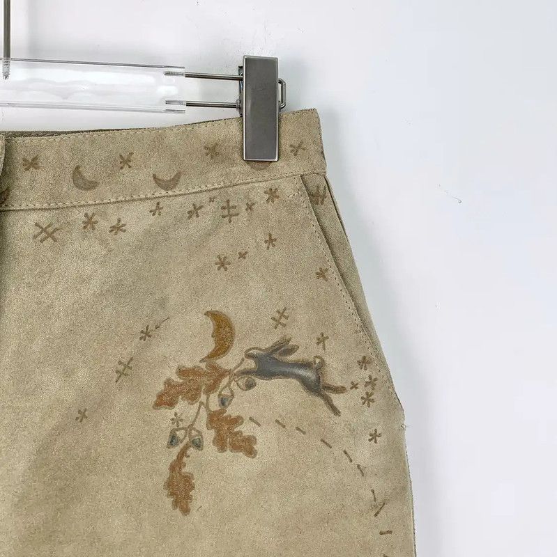 Dior Brown Women's Shorts with Unique Embroidery 0089