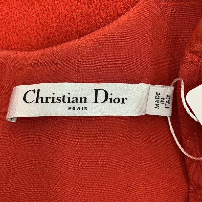 Dior Dior Red Wool Women's Dress 0089 Size M / US 6-8 / IT 42-44 - 5 Thumbnail