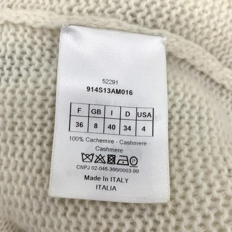 Dior Dior Beige Cashmere Women’s Pullover Sweater 0089 Size XS / US 0-2 / IT 36-38 - 6 Thumbnail
