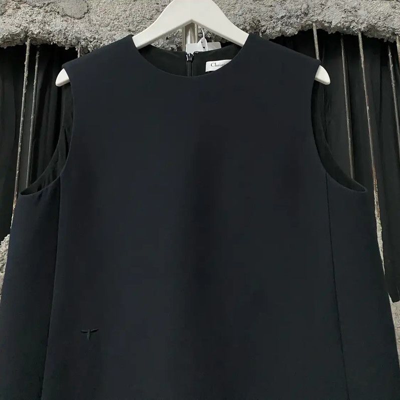 Dior Dior Black Sleeveless Summer Dress 0089 Size ONE SIZE - 3 Thumbnail