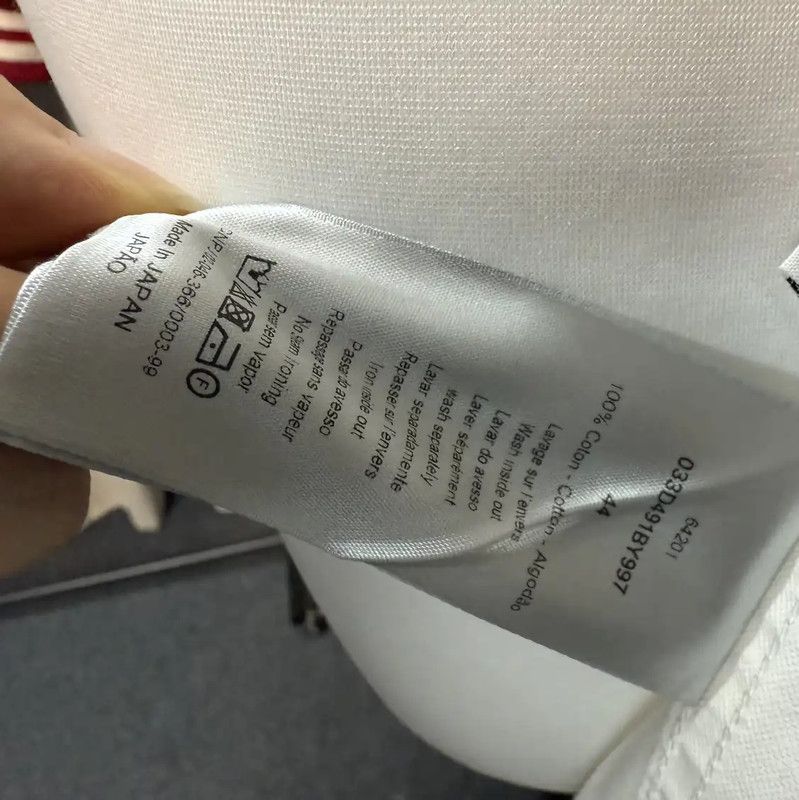 Dior Dior White Denim Women's Jacket with Paint Splatter 0089 Size M / US 6-8 / IT 42-44 - 4 Thumbnail