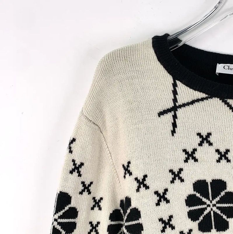 Dior Dior Colorblock Wool Sweater for Women 0089 Size XS / US 0-2 / IT 36-38 - 3 Thumbnail