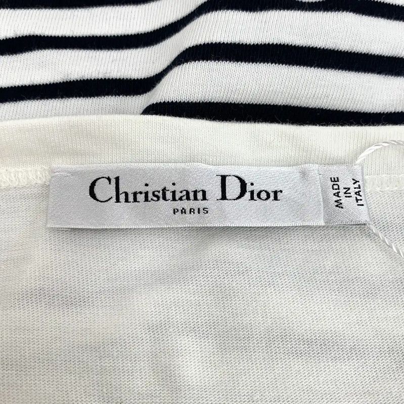 Dior Dior Colorblock Cotton T-Shirt for Women 0089 Size XS / US 0-2 / IT 36-38 - 6 Thumbnail